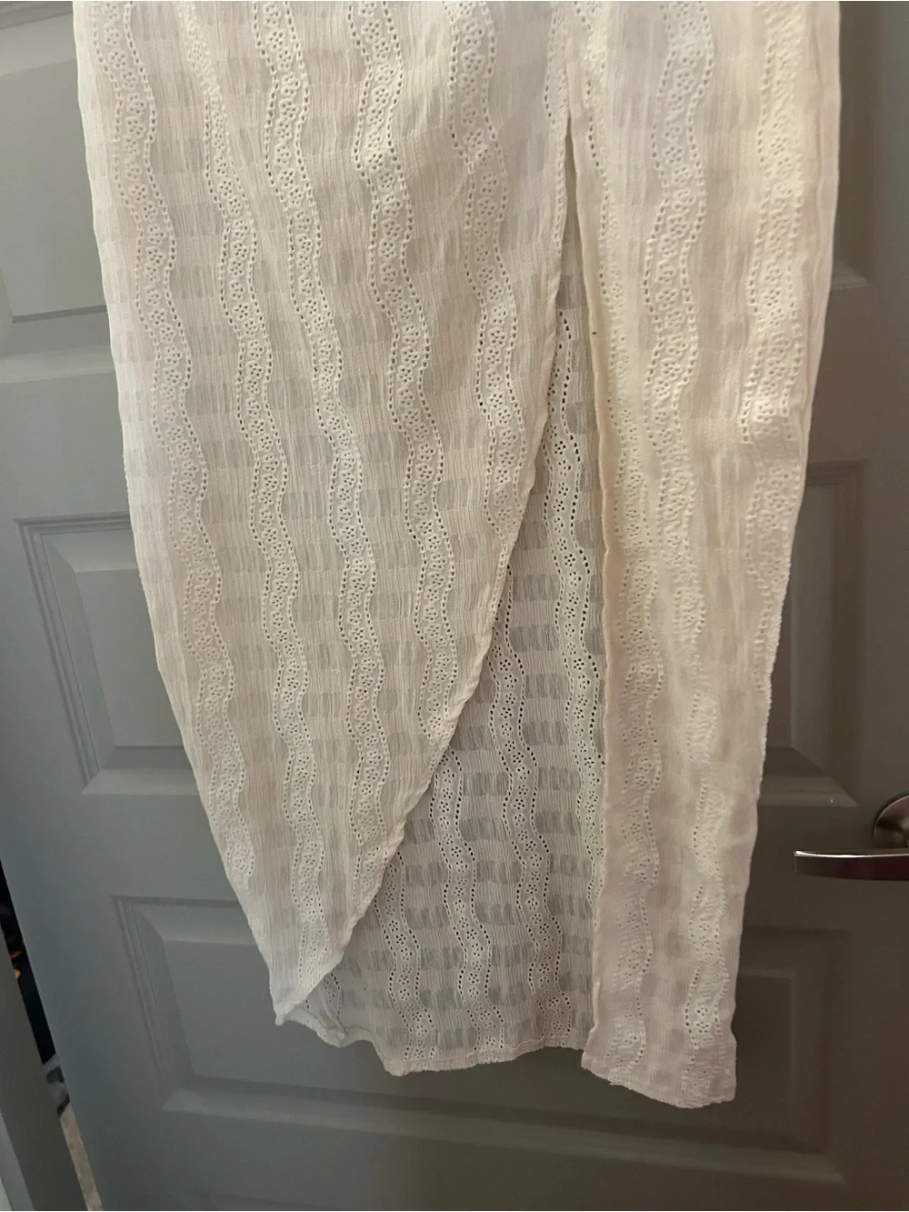 Fit For You Boho Beach Vacation Cottage Core 3x Eyelet Two Piece Skirt Set NWT